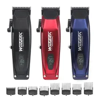 WMARK NG-125 Professional Hair Clipper for Men LCD Display Ceramic Blades Type C-USB Port Hair Cutting Machine Hair Trimmer