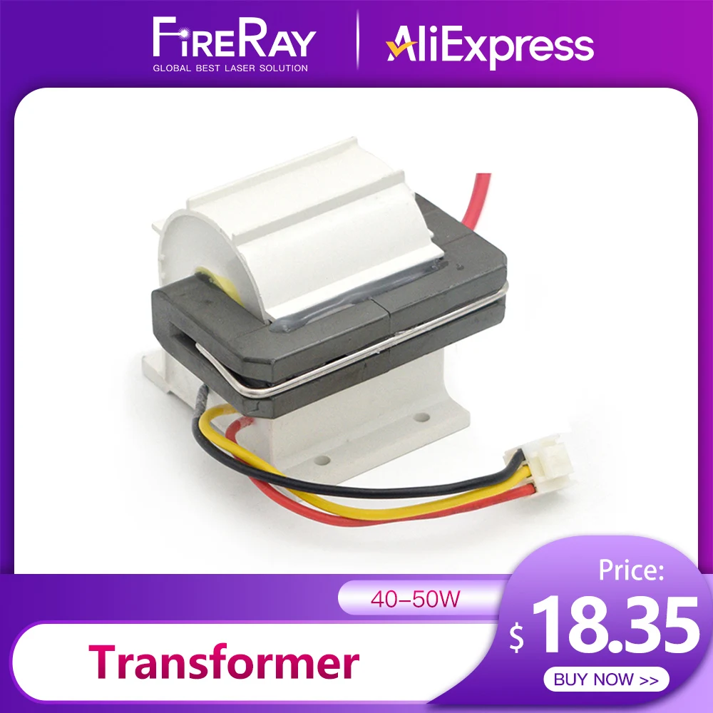 FireRay 40-50W High Voltage Flyback Transformer for CO2 Laser Power Supply PSU MYJG-40W MYJG-50W