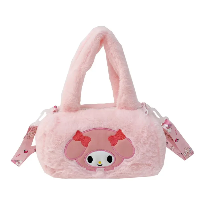 Sanrio pluszowa torba Kawaii Cinnamoroll plecak na ramię Hello Kitty Kuromi kosmetyczka dla kobiet prezenty świąteczne dla dziewczynek