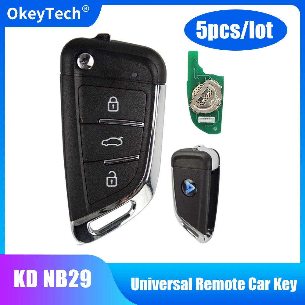 

5pcs KEYDIY KD NB29 Multi-functional Universal Car Remote Key 3 Buttons for KD900+ URG200 KD-X2 NB-Series KD Remote Control Key