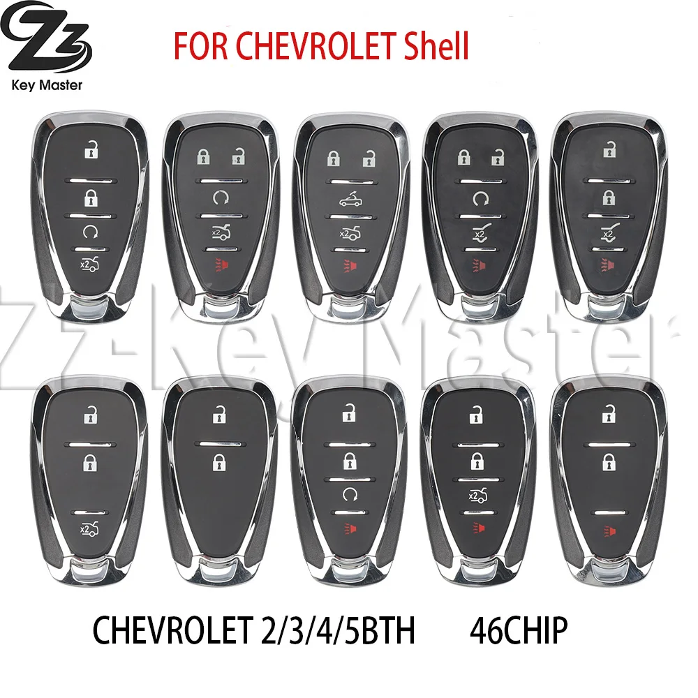 Zz 2/3/4/5Buttons HYQ4AA HYQ4EA Smart Remote Car Key Shell  for Chevy Chevrolet Traverse Equinox Malibu Cruze Spark Camaro 2016+