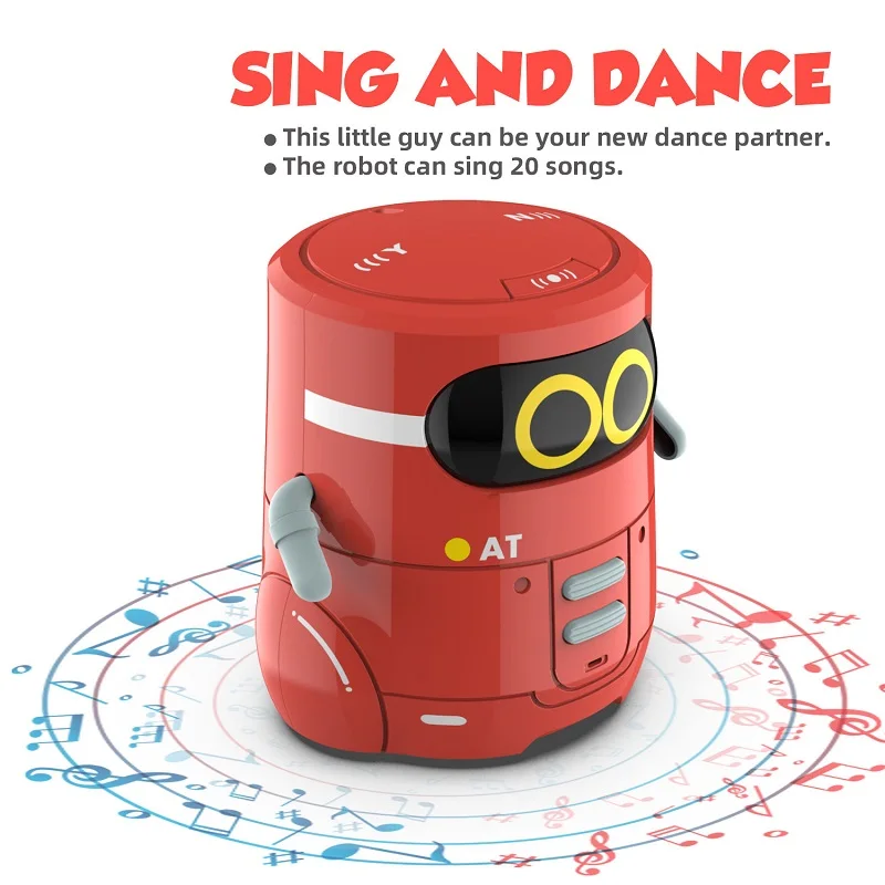 Robot inteligente AI con Sensor táctil de interacción por voz, juguete educativo de aprendizaje para niños, grabadora de mensajes de voz, desarrollo temprano