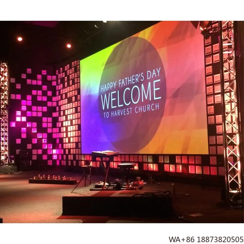 LED Display P2 High Brightness Background Advertisement  Indoor Displays Screen Video Wall Evening Party Rental Screen