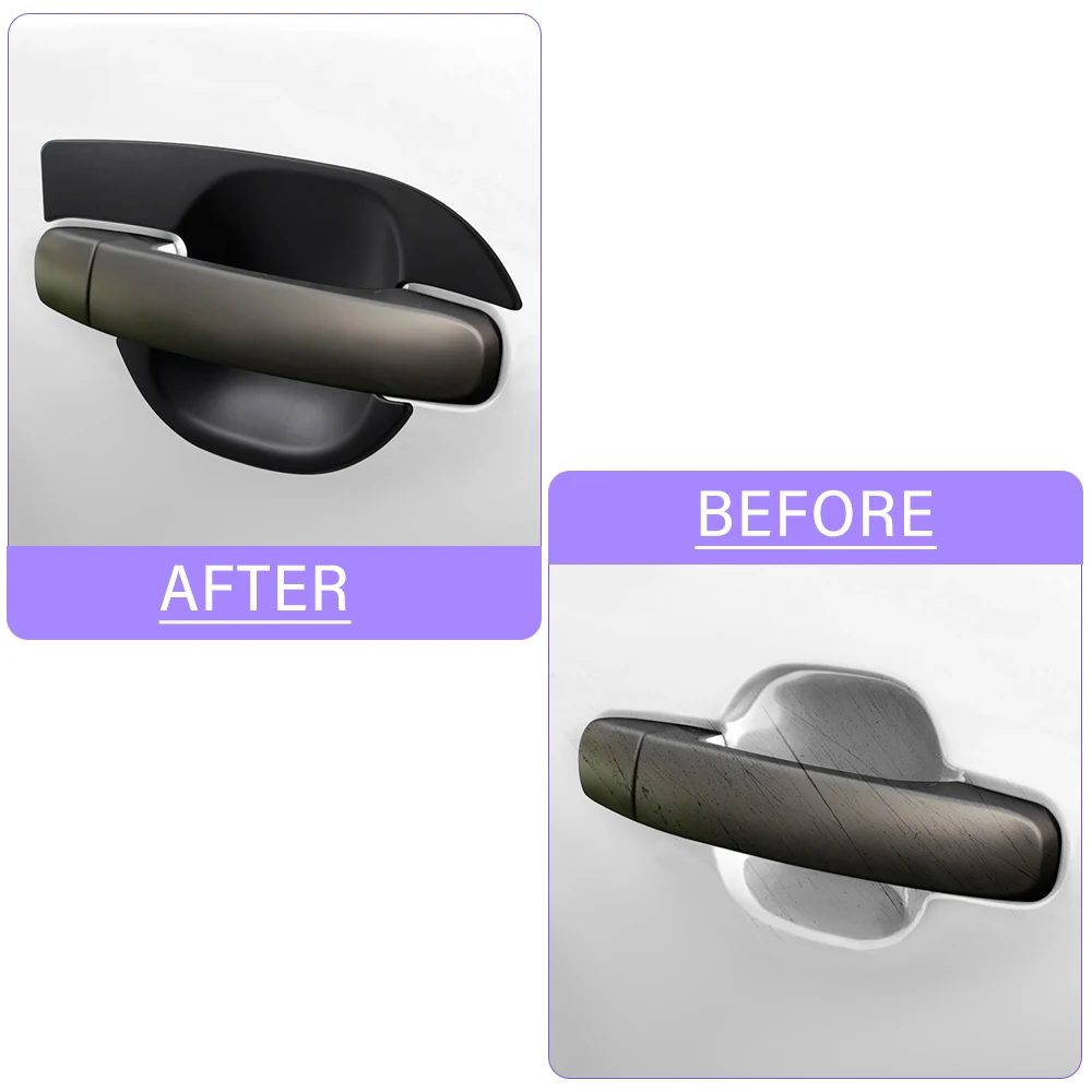 ماتي الأسود مقبض الباب حامي غطاء مقبض الباب لفورد رينجر 2012-2022 PX3 XLT T6 T7 T8 Wildtrak XLS Sport XLT XL Limited