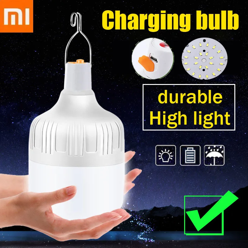 Xiaomi Usb Light Bulbs LED Night Light Motion Sensor Battery Rechargeable Camping Lamp For Room Home Portable Emergency Lighting