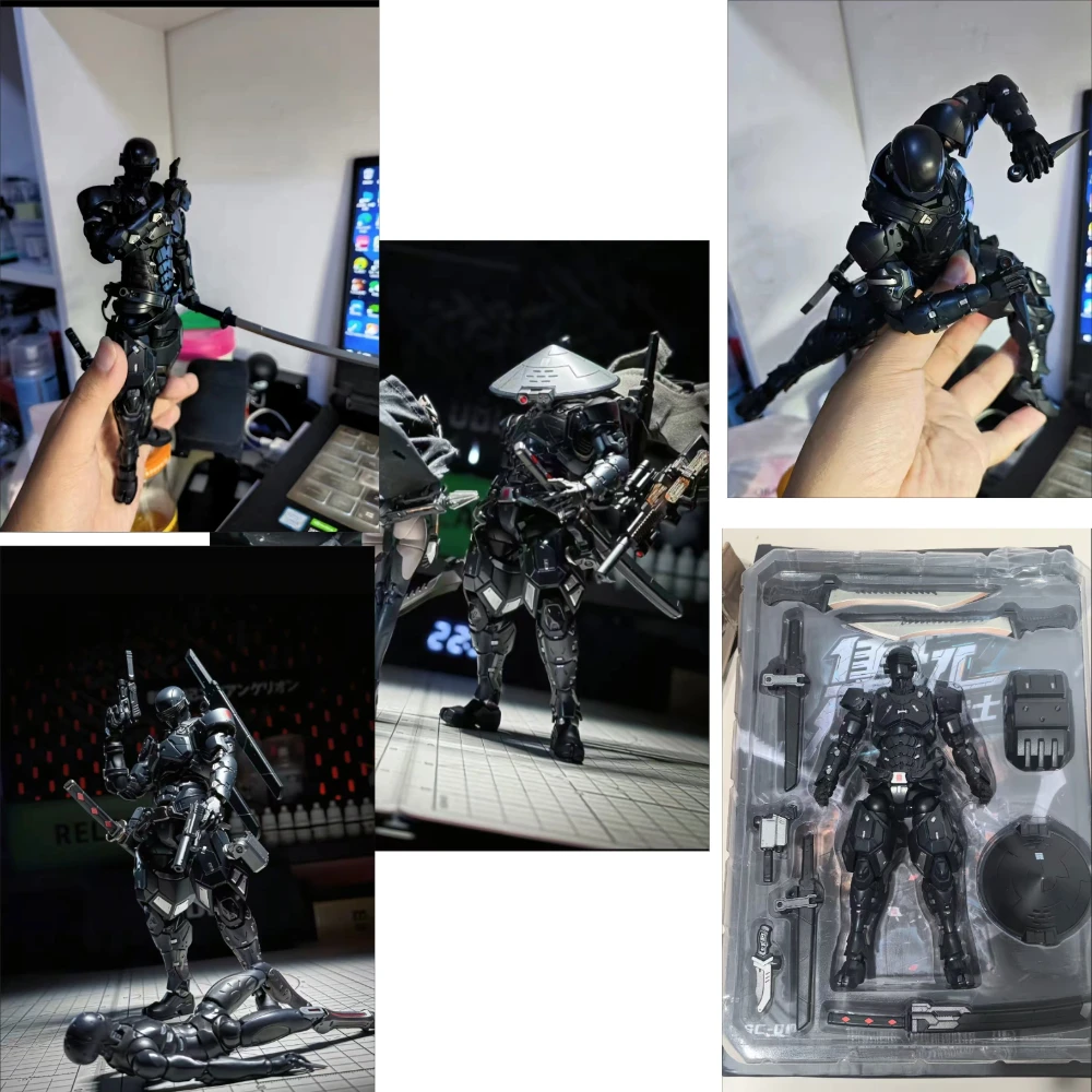 

В НАЛИЧИИ: Коллекционная фигурка Play SC001 Special Forces Snake Eyes Super Black Warrior, полностью окрашенная, с подвижными суставами.