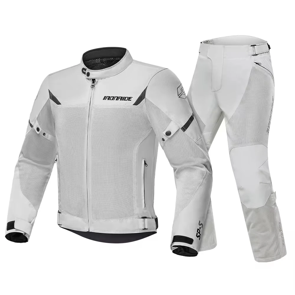 Motorcycle Jacket Wear Resistant Anti Drop Summer Breathable Motorcycle Riding Jacket Men's Mesh Breathable Moto Clothing