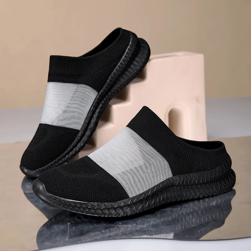 

Women Sports Slippers Comfortable Home Slippers Memory Foam Outdoor Slip on Flat Slippers Breathable Anti-skid Soft Indoor Shoes