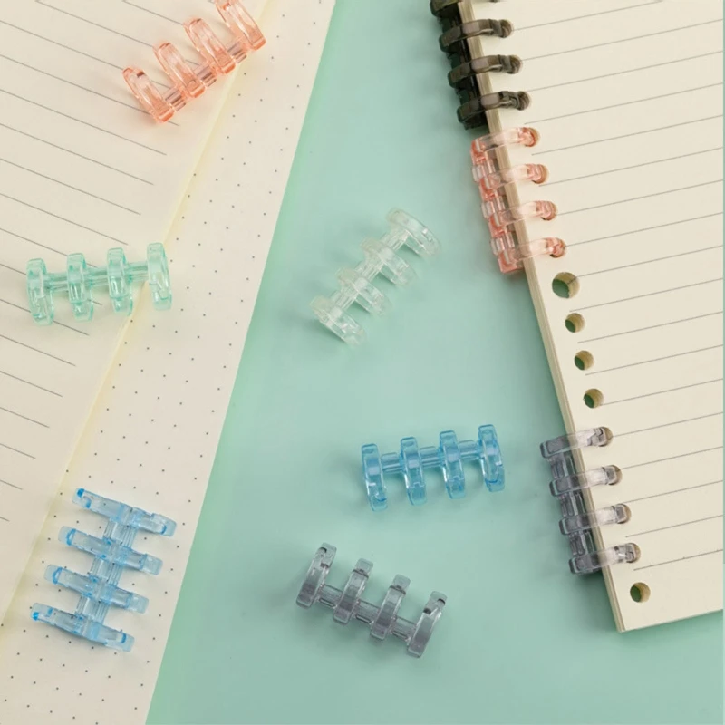4 Ring Binding Combs Loose-leaf Binders Plastic Book Rings 12mm Apeture for DIY Diary Journal Photo Album Scrapbooking