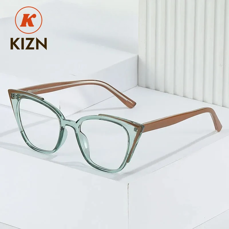 

KIZN 7024, новые немагнитные очки для близорукости tr90, квадратные ретро-очки по рецепту, оправа для очков для мужчин и женщин