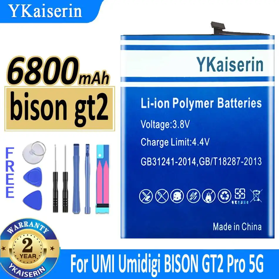 

6800Mah Mobile Phone Battery For Umidigi Umi Bison GT2 Pro 5G High-Capacity Environmentally Friendly