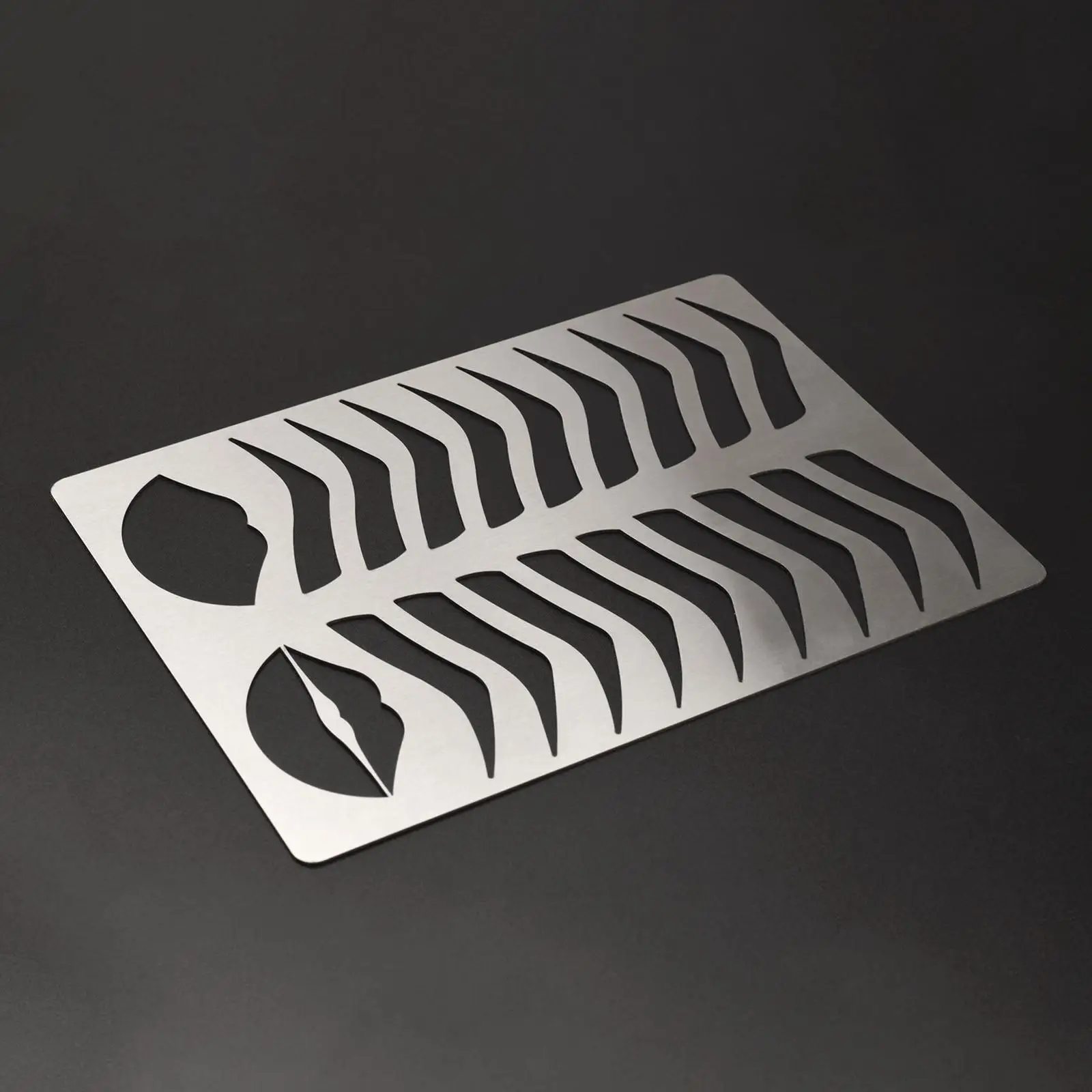 Eyebrow Lip Stencil Makeup Tool Durable Eyebrow Drawing Lip Coloring Training Supplies Eyebrow Shaper for Starter Salon Beginner