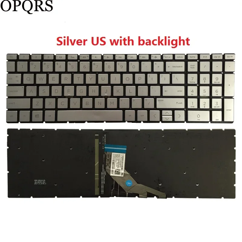 US/UK/Spanish SP/Latin LA/French FR Laptop keyboard For HP Pavilion 15-DA 15-DB 15-CN 15-CR 15S-DU 15-DW 15-CS