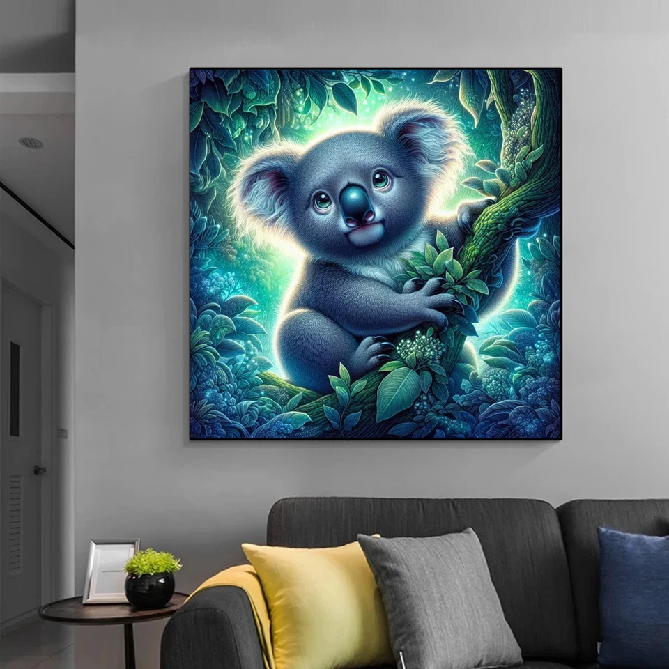 Full Diamond Painting Animal 5D DIY Diamond Mosaic Koala Fantasy Craft Kit Home Decor Handmade Gift