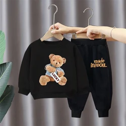 Children Boy Clothing Sets Mother Kids Girl Fashion Hoodie Sports Spring Autumn Cartoon Cotton Suits 2pcs Baby Casual Trousers