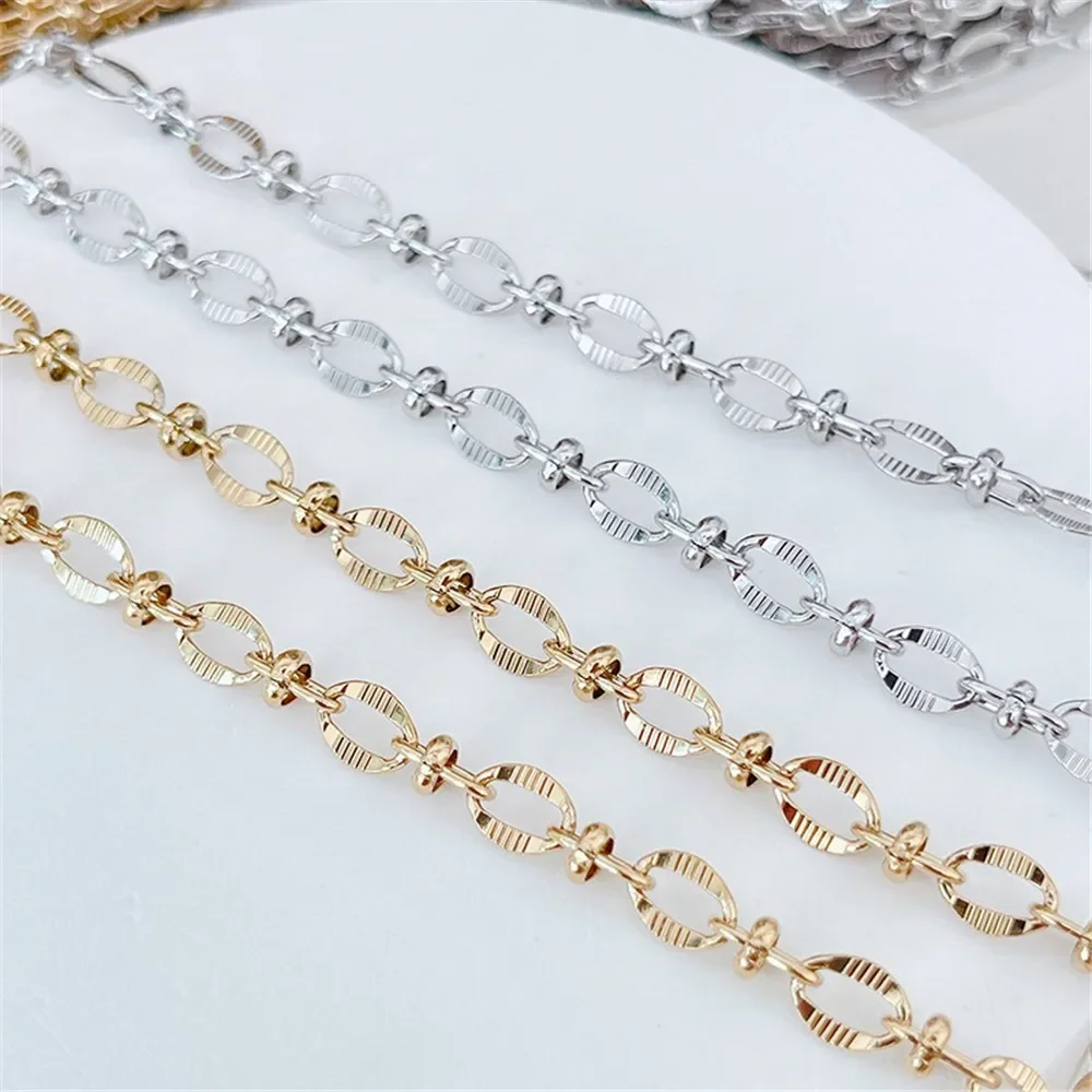 

316 Titanium Steel Batch Flower Oval Chain Rectangular Chain DIY Handmade Accessories