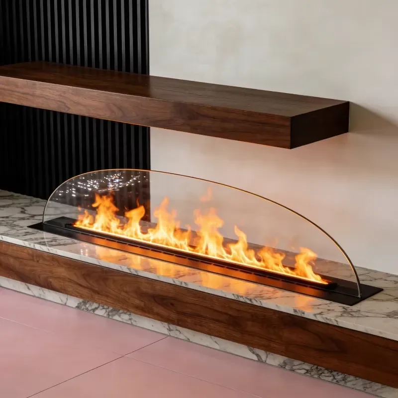 Electric Steam Fireplace 3D Mist Effect Adjustable Flame Height Realistic Fake Fire Place Indoor Home Decor Heater