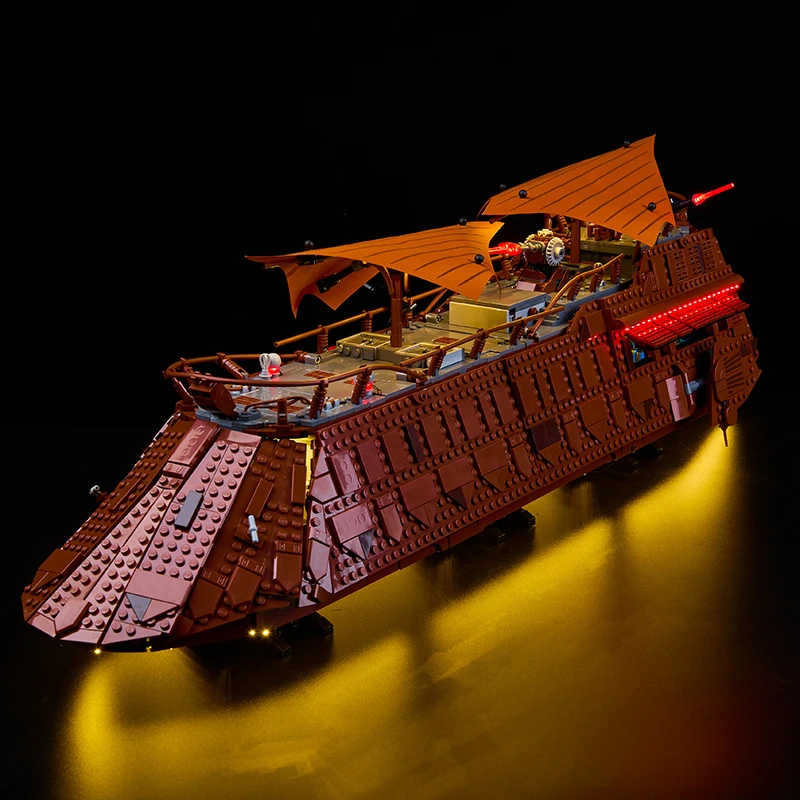 No Model Led Light Kit for Jabba's Sail Barge 75397