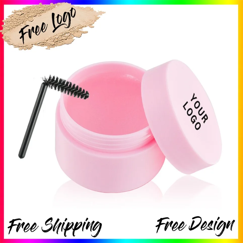 Logotipo personalizado sobrancelha estilo sabão gel cera tamanho grande forte segurar fixador de sobrancelha natural marca própria maquiagem vegana atacado