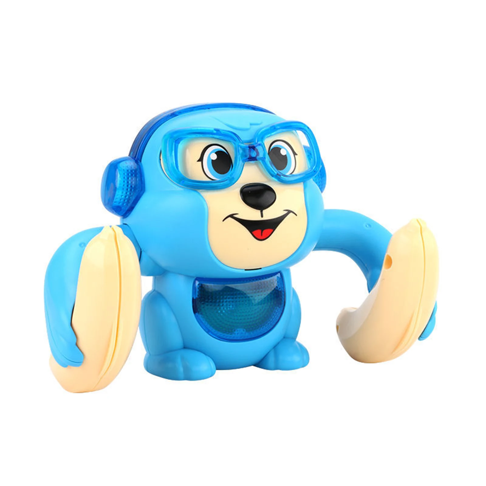 Rolling Monkey Music Toy Lovely Monkeys, Animals, Dolls, Music, Rolling Banana Toys 360 Degree Turn Touch Voice Control