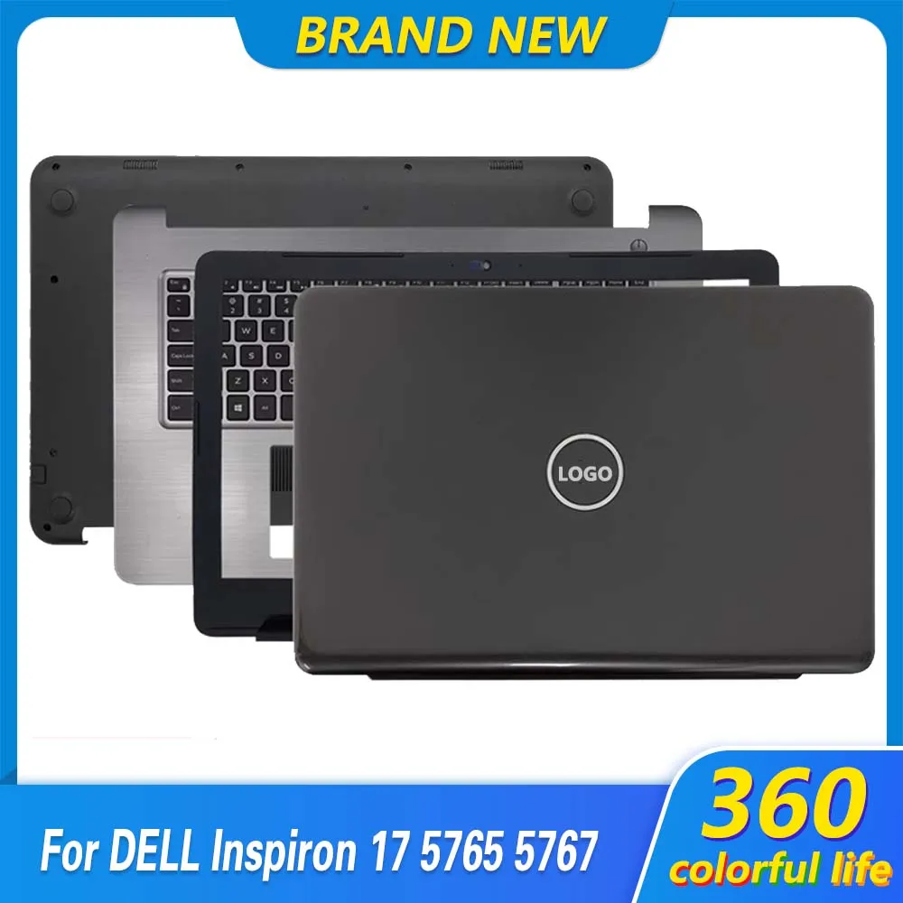 Новинка 95%, подставка для ноутбука Dell Inspiron 17, 5765, 5767, задняя крышка ЖК-дисплея, передняя панель, подставка для рук, нижняя детская клавиатура, верхняя панель