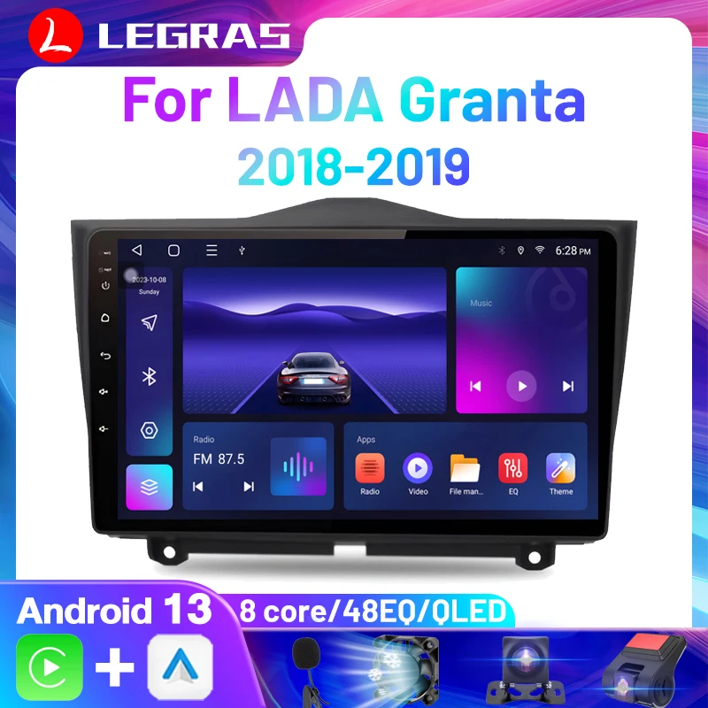 

Car radio 2 din stereo receiver For LADA BA3 Granta Cross 2018 2019 Automotive multimedia Car stereo carplay Wireless Car Play