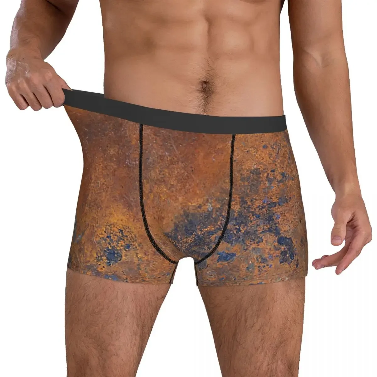 Boxer Underpants Shorts Rust Panties Men Ventilate Underwear for Homme Man Boyfriend Gifts