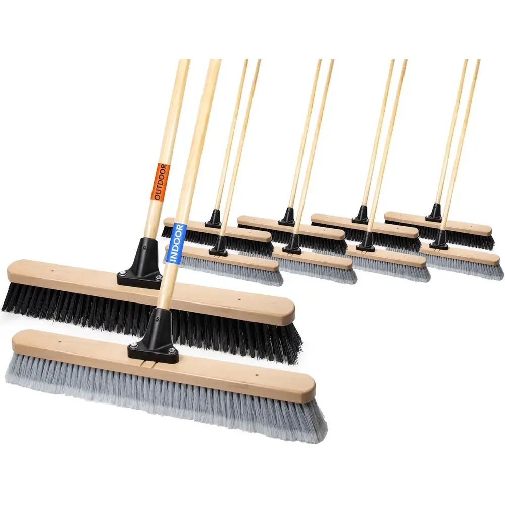 24 Heavy-Duty Broom…