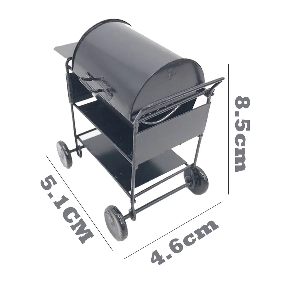 Courtyard household small barbecue grill Outdoor BBQ Grill Miniature with wheels Charcoal barbecue portable barbecue rack
