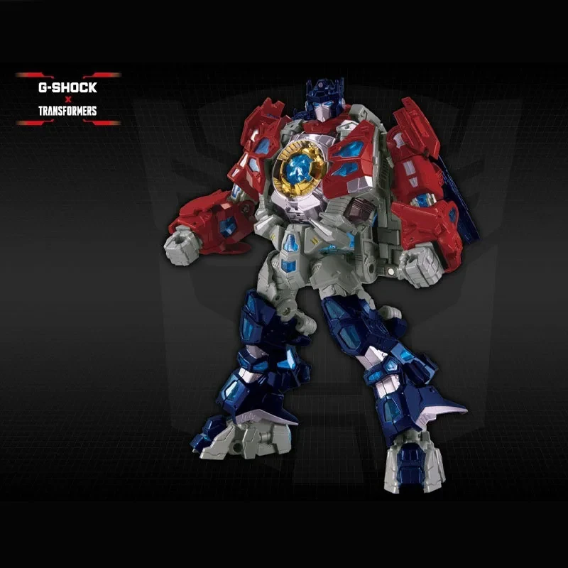 Takaratomy G-Shock X Transformers Master Optimus Prime 35Th Anniv Modo risonante Con orologio G-Shock non incluso modello giocattolo