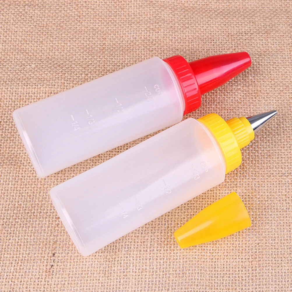 

4 шт., прозрачная бутылочка для украшения торта, кондитерская глазурь, крем, инструмент для выпечки «сделай сам», бытовые десерты