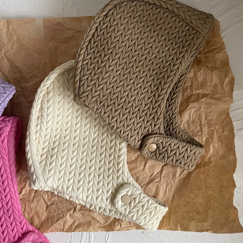 INS Korea Blogger Autumn Winter Candy Color Balaclava Cap Rose Red Warm Neck Cover Wrapped Head Cap Ear Protection Bomber Cap