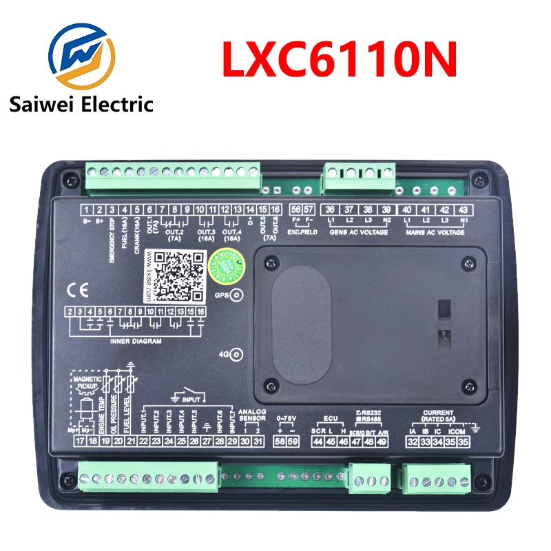 LIXiSE LXC6110N LXC6120N AMF Diesel Generator Set Controller Module LCD Auto Start Control Panel Genset Parts Cuircuit Board