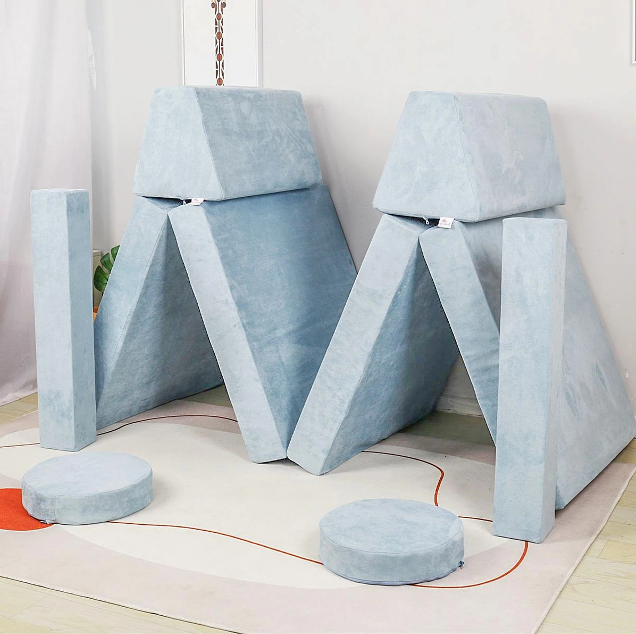 Modern Multi-Purpose Baby Support Sitting Strainer Sofa Seat Foam Building Blocks Couch for Indoor & Outdoor Living Room Bedroom