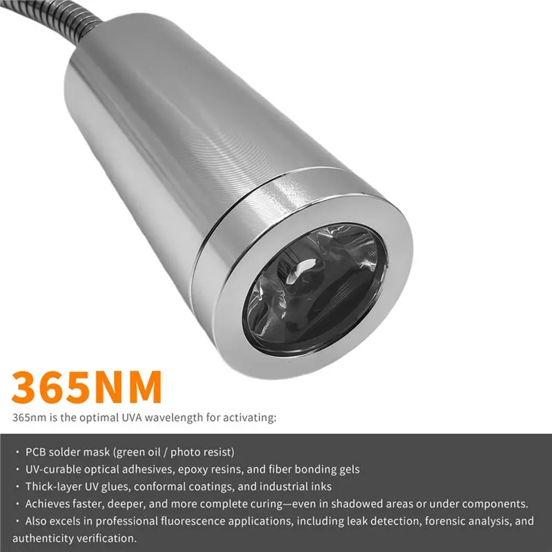 LED Machine Light 3W Magnetic Work Light With Flexible Gooseneck And Magnetic Base For Shop Tool Lamp For Lathe-A78U