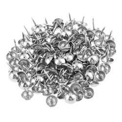 100Pcs 7x10mm Silvery Pushpin Doornail Hardware Decorative Upholstery Nail Jewelry Gift Box Sofa Decorative Furniture Tacks Stud