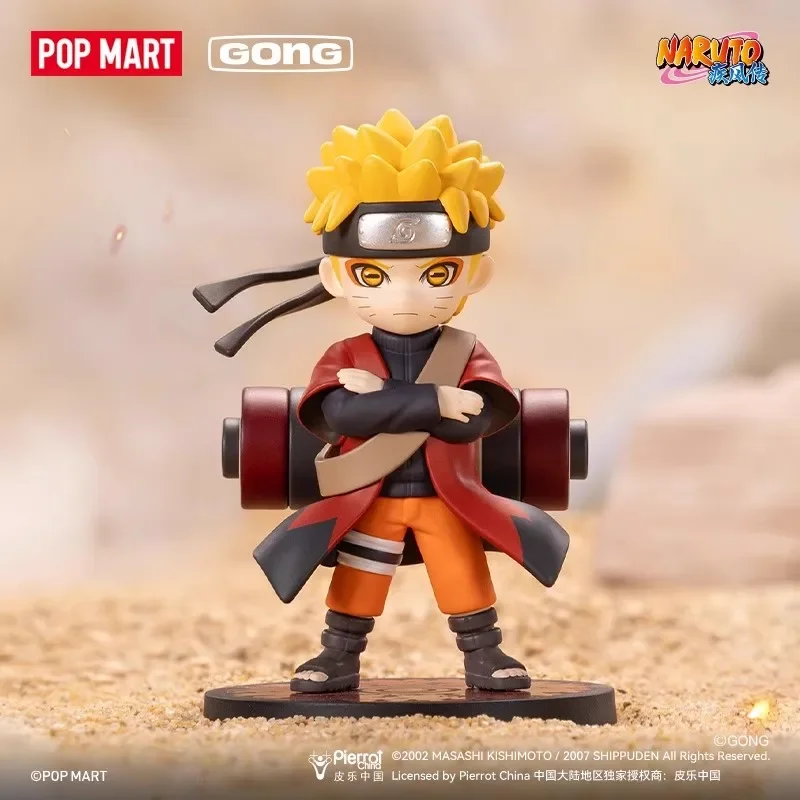

POPMART GONG Наруто Шиппуден Акацуки Arc Series Модная слепая случайная коробка игрушки Mystery Box Guess Фигурка-сюрприз в подарок