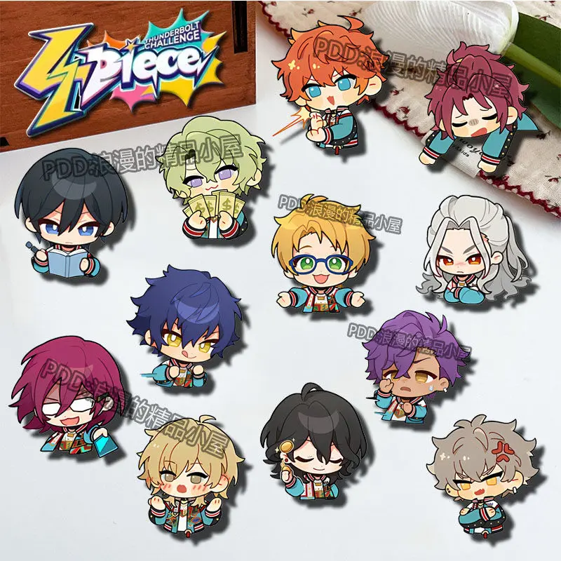 Ensemble Stars Badges Pins Anime Sakuma Rei Akehoshi Subaru Women Brooch Fashion Creative Cosplay Brooches for Bag Accessorie