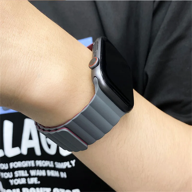 Magnetic strap For HK8 HK9 Pro Max band 44mm 40mm 45mm 49mm 42mm Silicone Bracelet DT7 DT8 Ultra Max ZD8 MT8 N8 W59 Watch Ultra