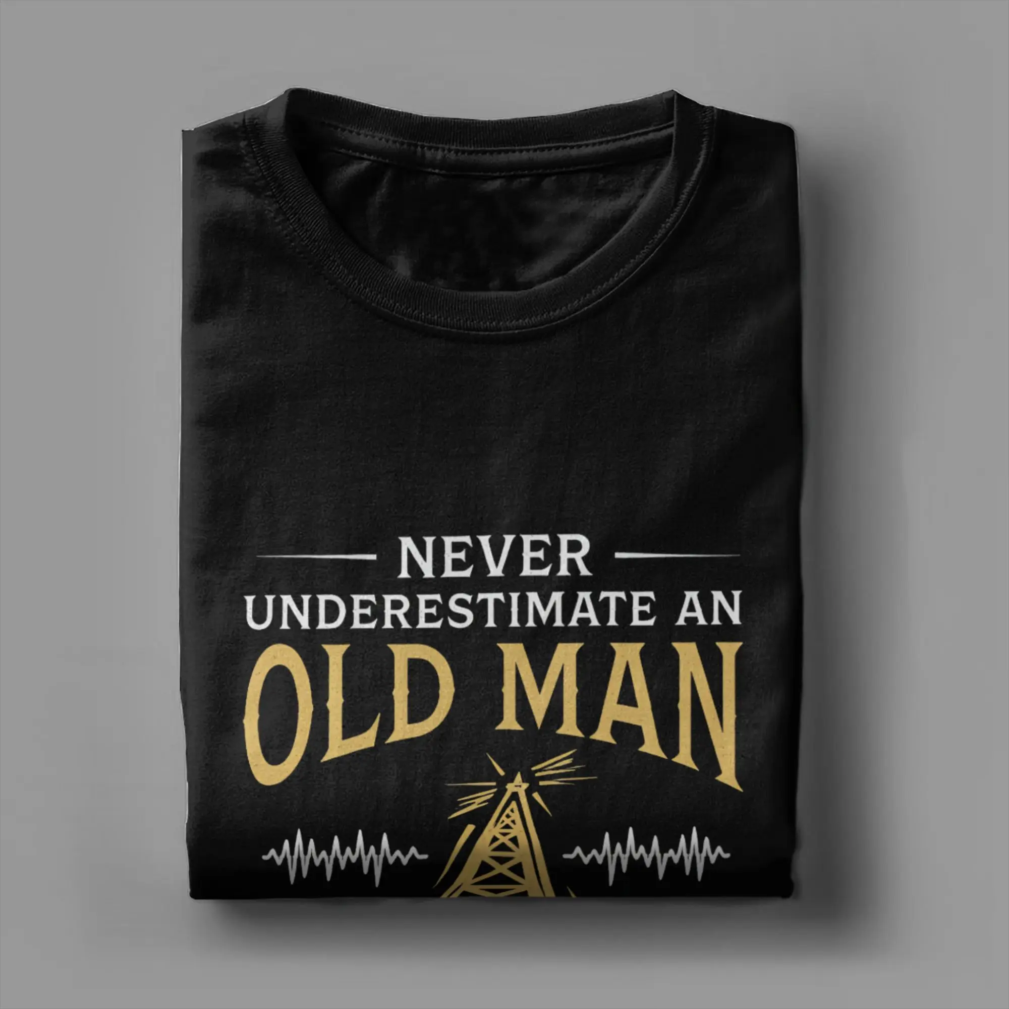 Ham Radio Operator Amateur Radio T-Shirt for Men  Funny Pure Cotton Tees Crewneck Short Sleeve T Shirt Printed Clothes