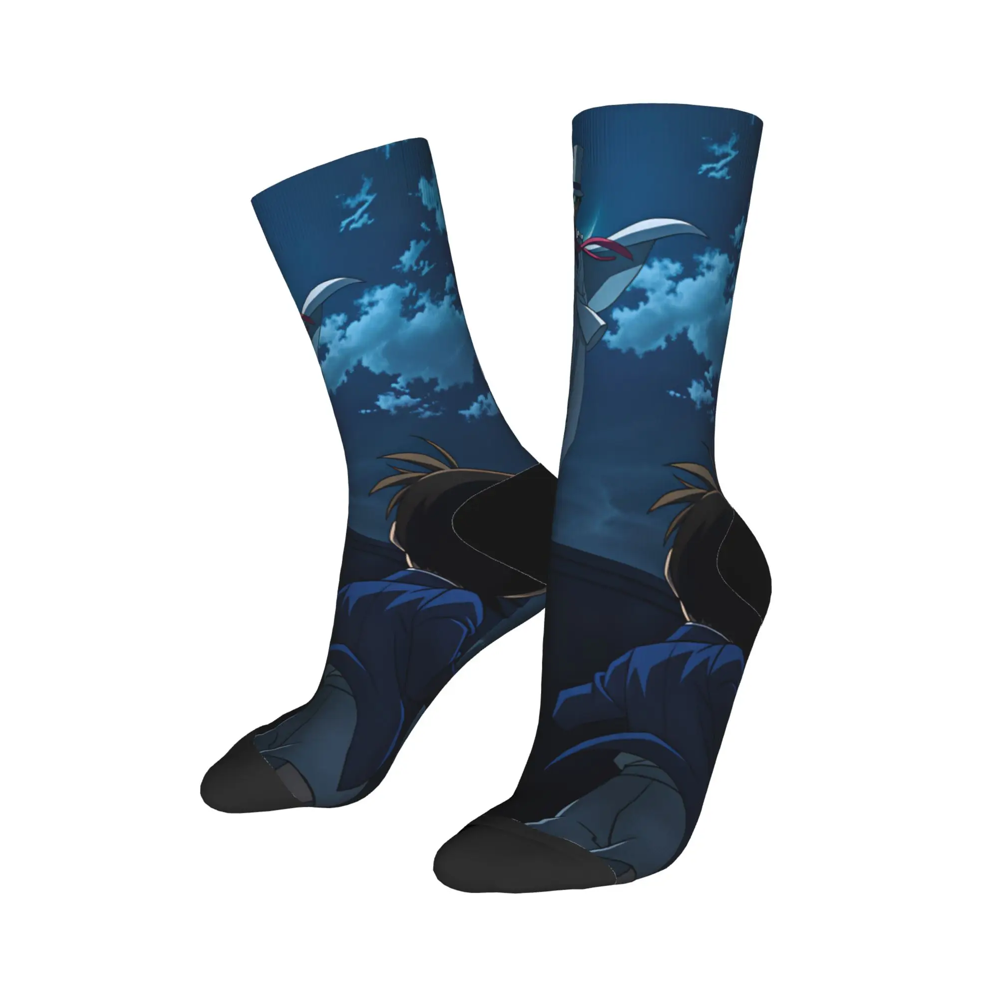 Detectives Conans Socks  Design Stockings Non Skid Adults Men Socks Warm Soft Winter Trendy Outdoor Socks