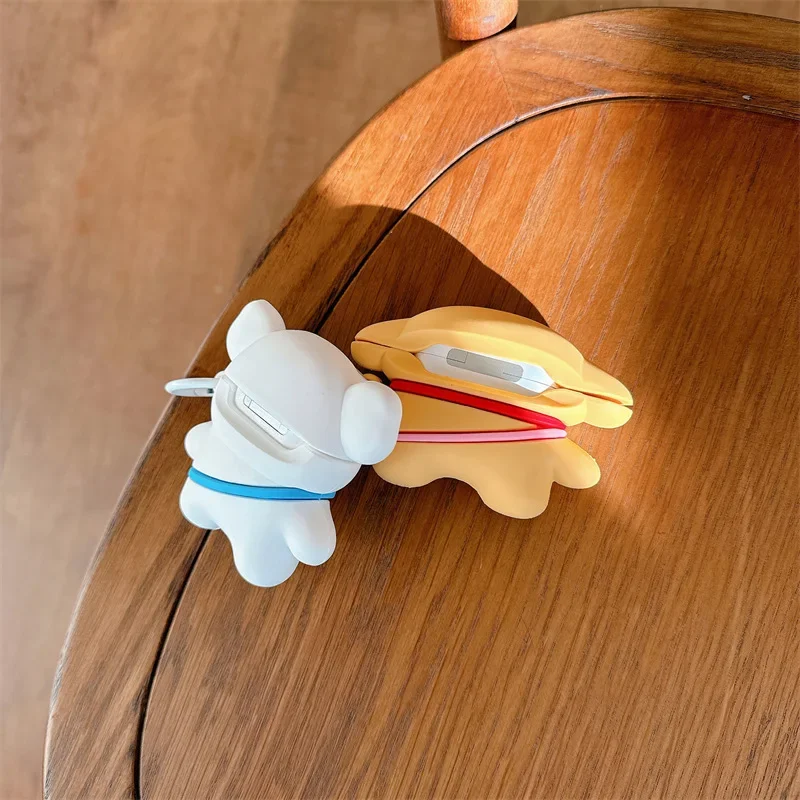 Funda 3D Cartoon Line Puppy para AirPods Pro2 Airpod Pro 1 2 3 4 auriculares Bluetooth caja de carga funda protectora para auriculares