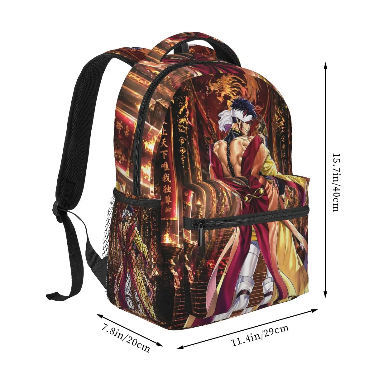 Record Of Ragnarok Anime Qin Shi Huang Printed Backpacks Boys Girls Bookbag Students School Bags Cartoon Rucksack Shoulder Bag