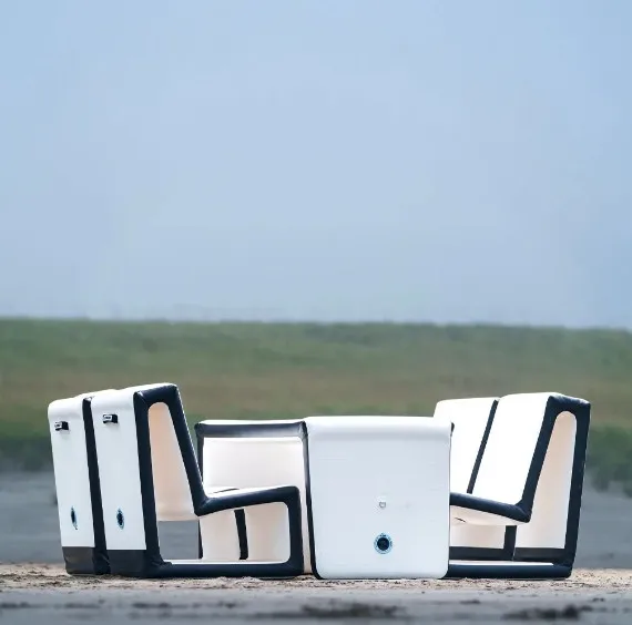 

For Durable Inflatable Furniture Portable Air Chair Air Desk Set For Camping