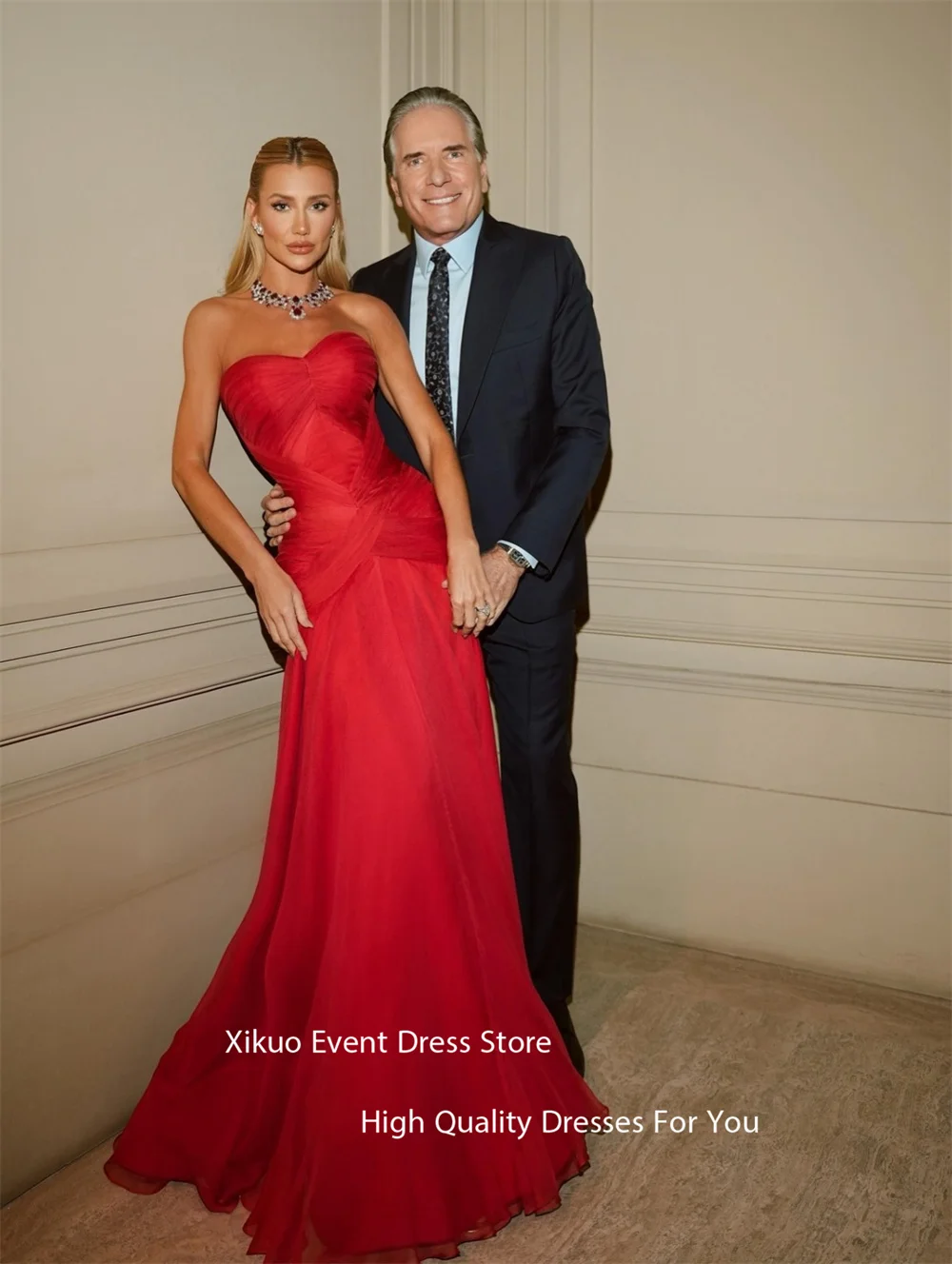 Xikuo шифоновые милые вечерние платья красный лиф с рюшами платье для выпускного вечера без рукавов длиной до пола платья для особых случаев по индивидуальному заказу
