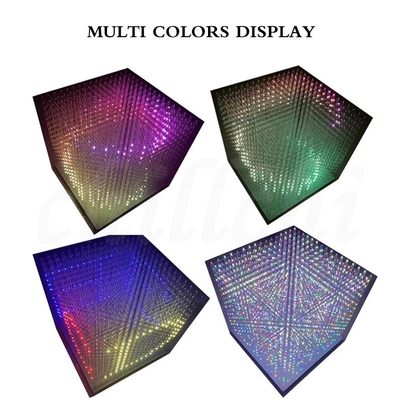 Full Color 16x16x16 Light Cube RGB 3D16 DIY Electronic Kit Bar KTV Voice Control Decoration