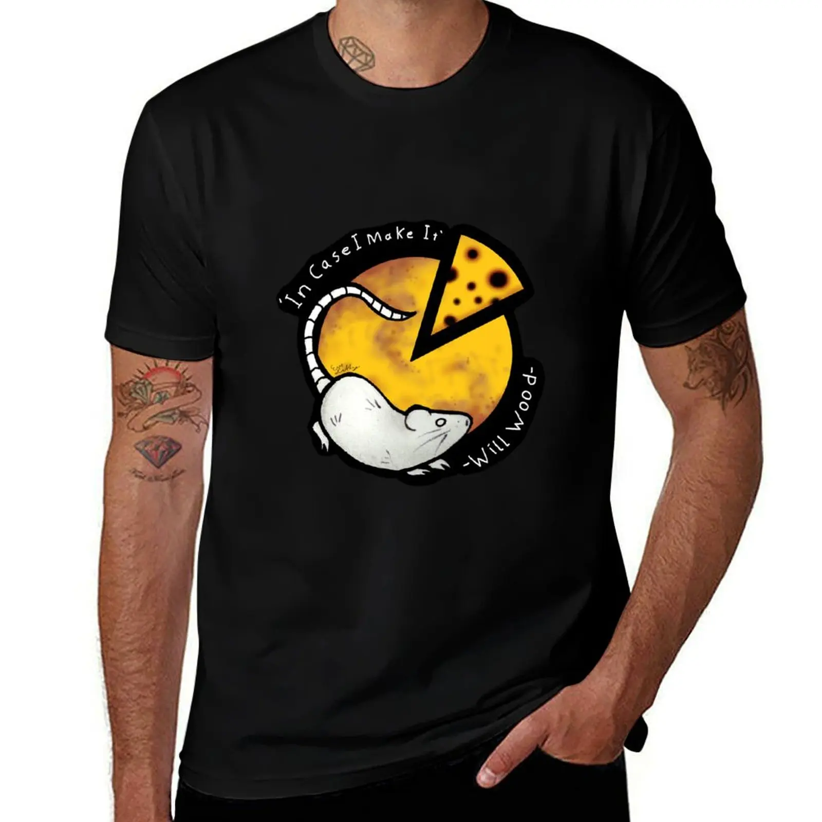 Rat In The Moon (Will Wood) T-Shirt Trend Art Print T-Shirt