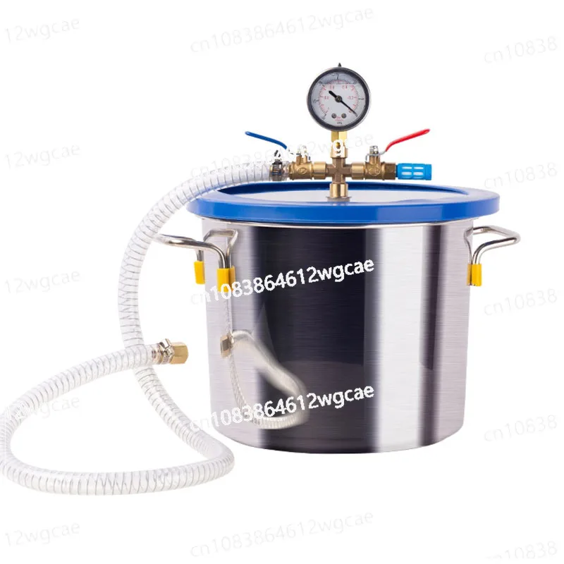 

Stainless Steel Vacuum Pump Defoaming Bucket 1.5L 18L AB Glue Epoxy Resin Silicone Gypsum Vacuum Degassing Chamber Defoaming Bar