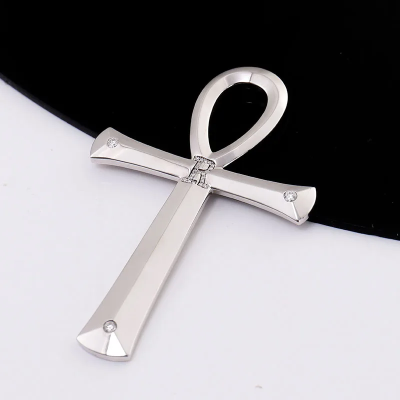 Provence Hip Hop CROSS Pendant 925 Silver KGold DEF/VS lab diamonds set Jewelry Size Cross hiny Letter Pendant jewelry Custom