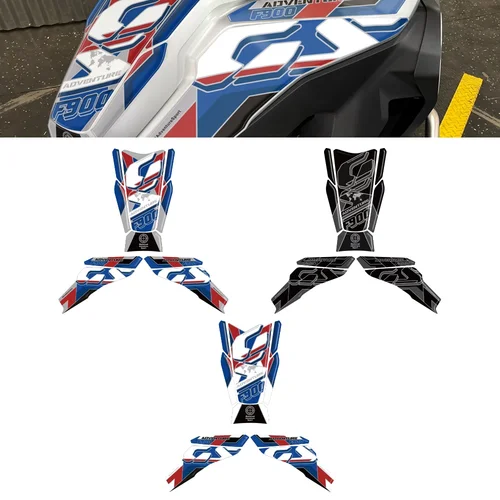 Para BMW F900GS Adventure F 900 GS ADV 2024 2025 motocicleta 3D Gel Protector de almohadilla de depósito pegatinas rodilla tanque protección de pintura lateral
